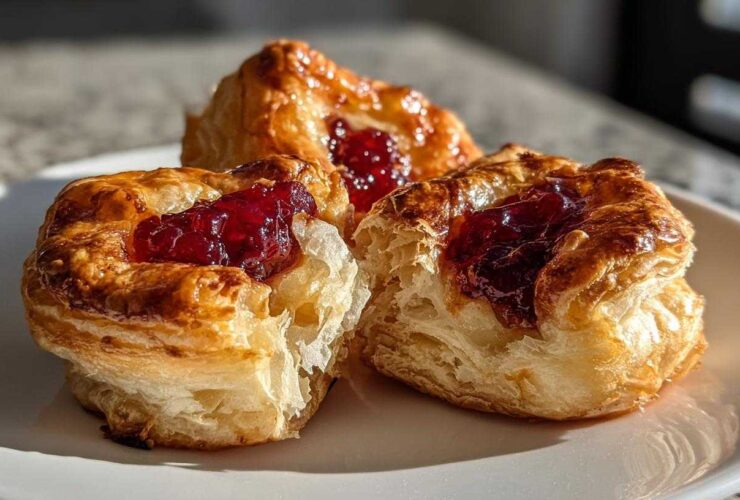 Cranberry Brie Puff Pastry Bites
