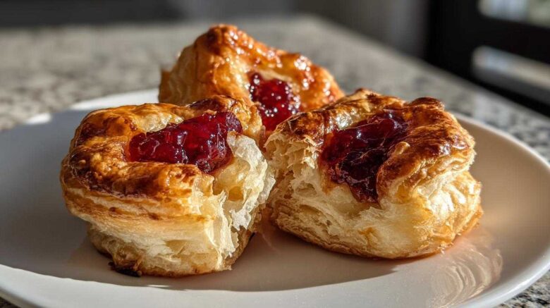 Cranberry Brie Puff Pastry Bites