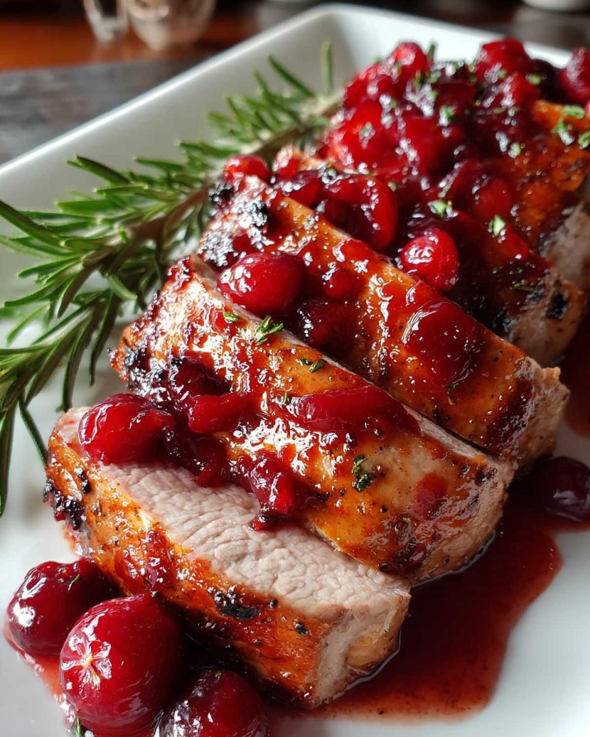 Cranberry-Glazed Pork Tenderloin - detail 1