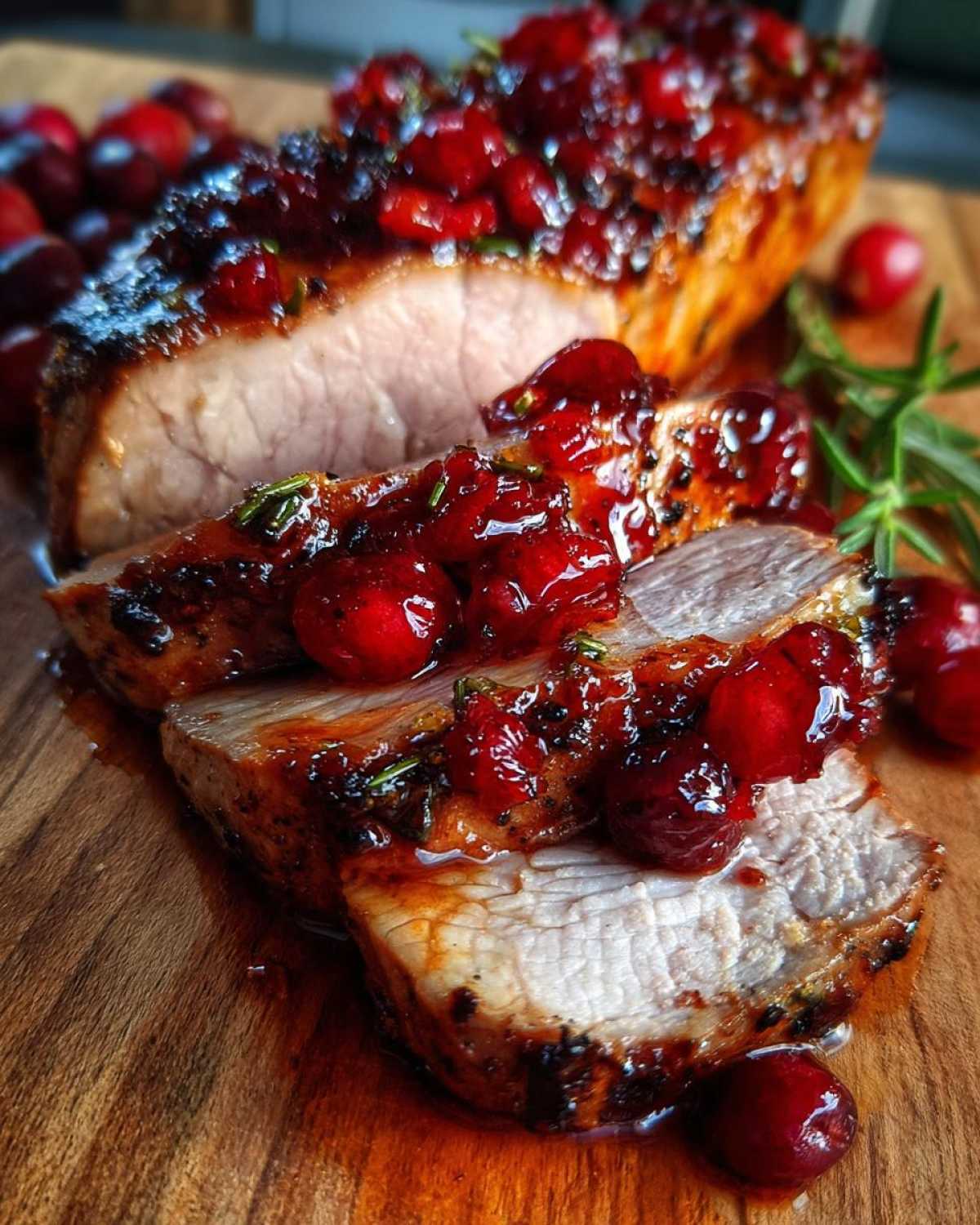 Cranberry-Glazed Pork Tenderloin - detail 2