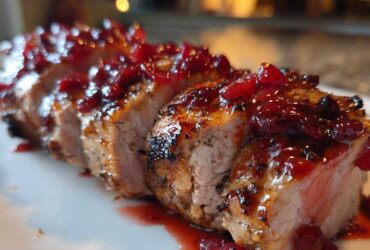 Cranberry-Glazed Pork Tenderloin