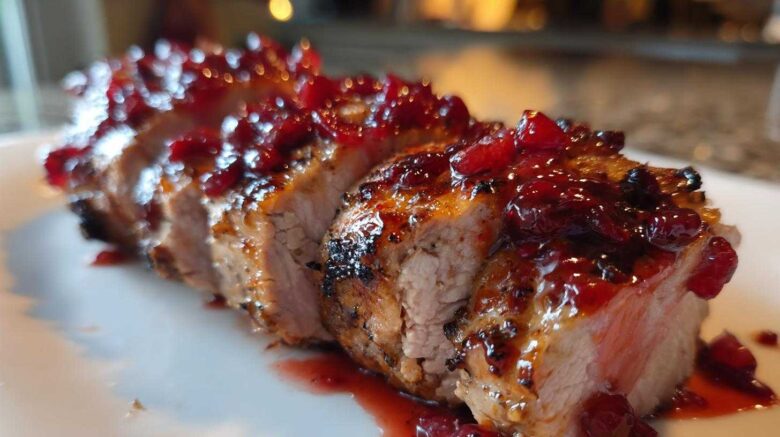 Cranberry-Glazed Pork Tenderloin