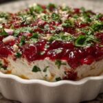 Cranberry Jalapeño Cream Cheese Holiday Dip