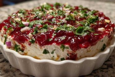 Cranberry Jalapeño Cream Cheese Holiday Dip
