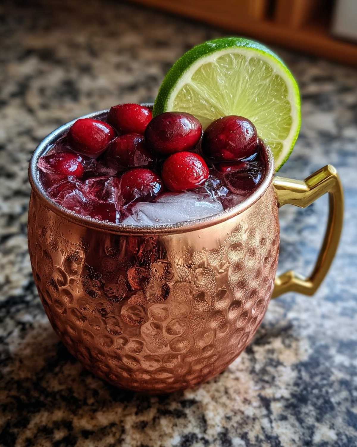 Cranberry Moscow Mule Cocktail - detail 2