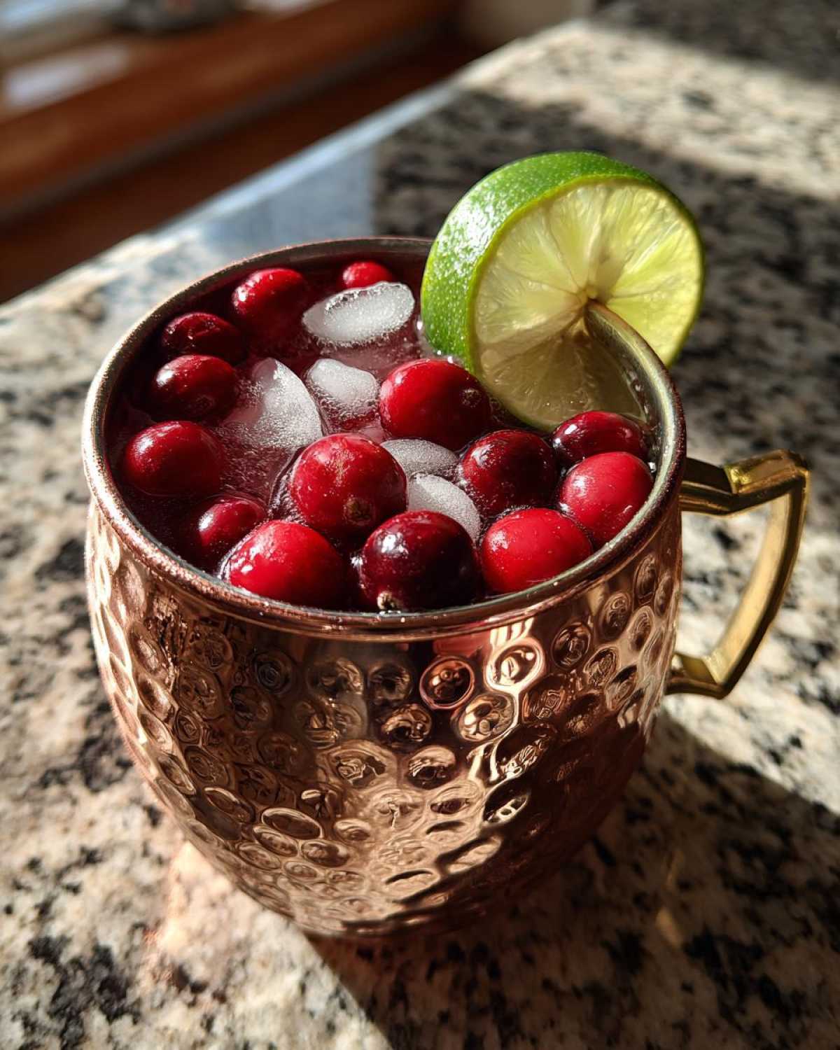 Cranberry Moscow Mule Cocktail - detail 3