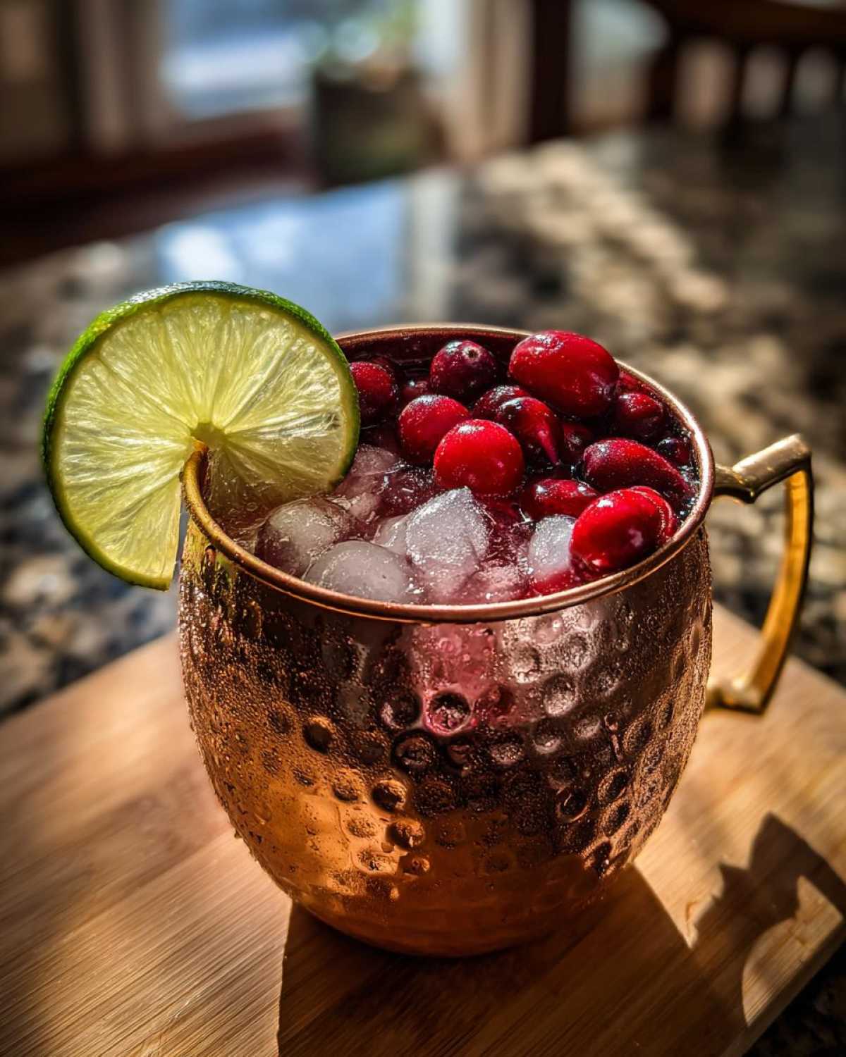 Cranberry Moscow Mule Cocktail - detail 4