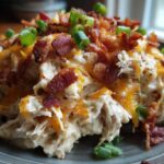 Crockpot Crack Chicken (Bacon Cheddar Ranch)