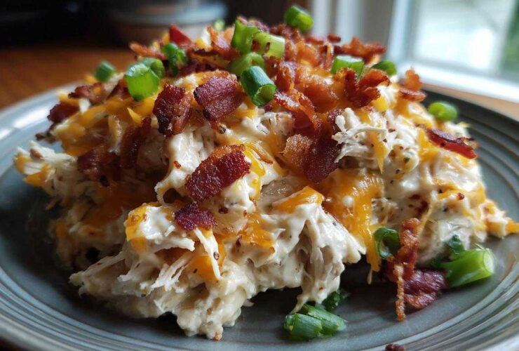 Crockpot Crack Chicken (Bacon Cheddar Ranch)