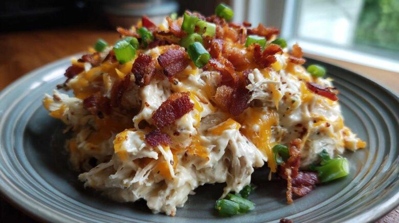 Crockpot Crack Chicken (Bacon Cheddar Ranch)