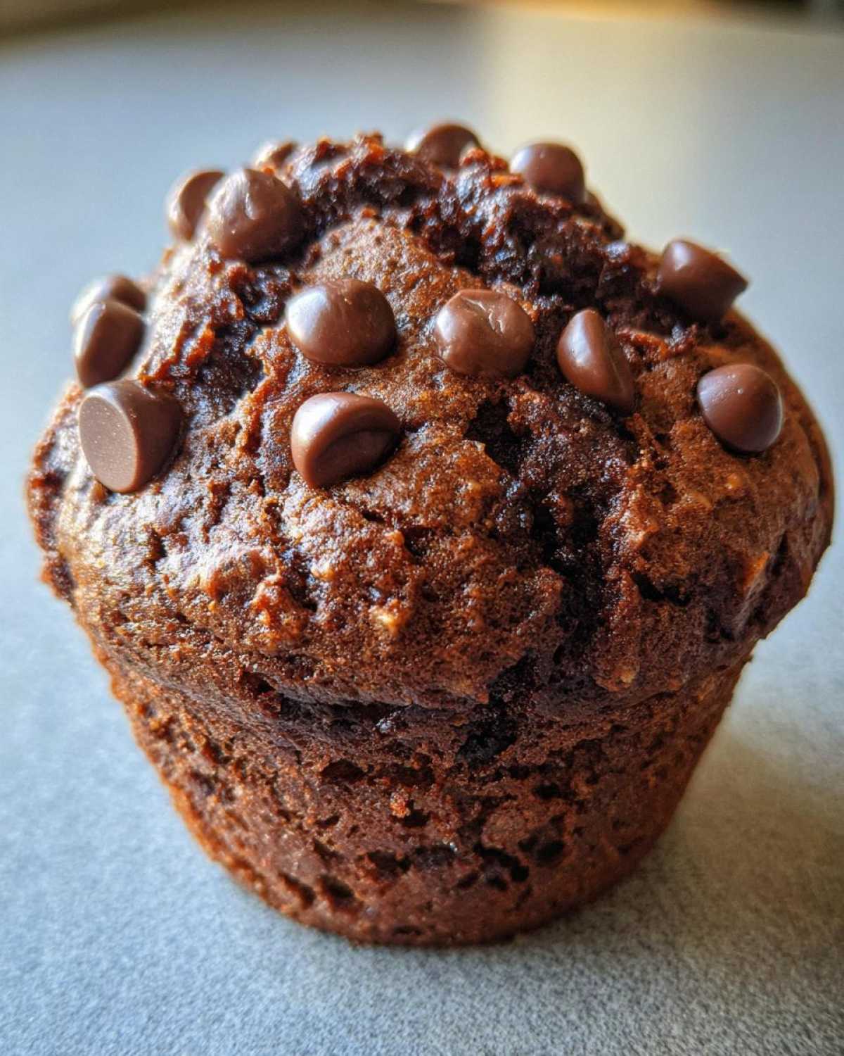Double chocolate chip muffins - detail 4