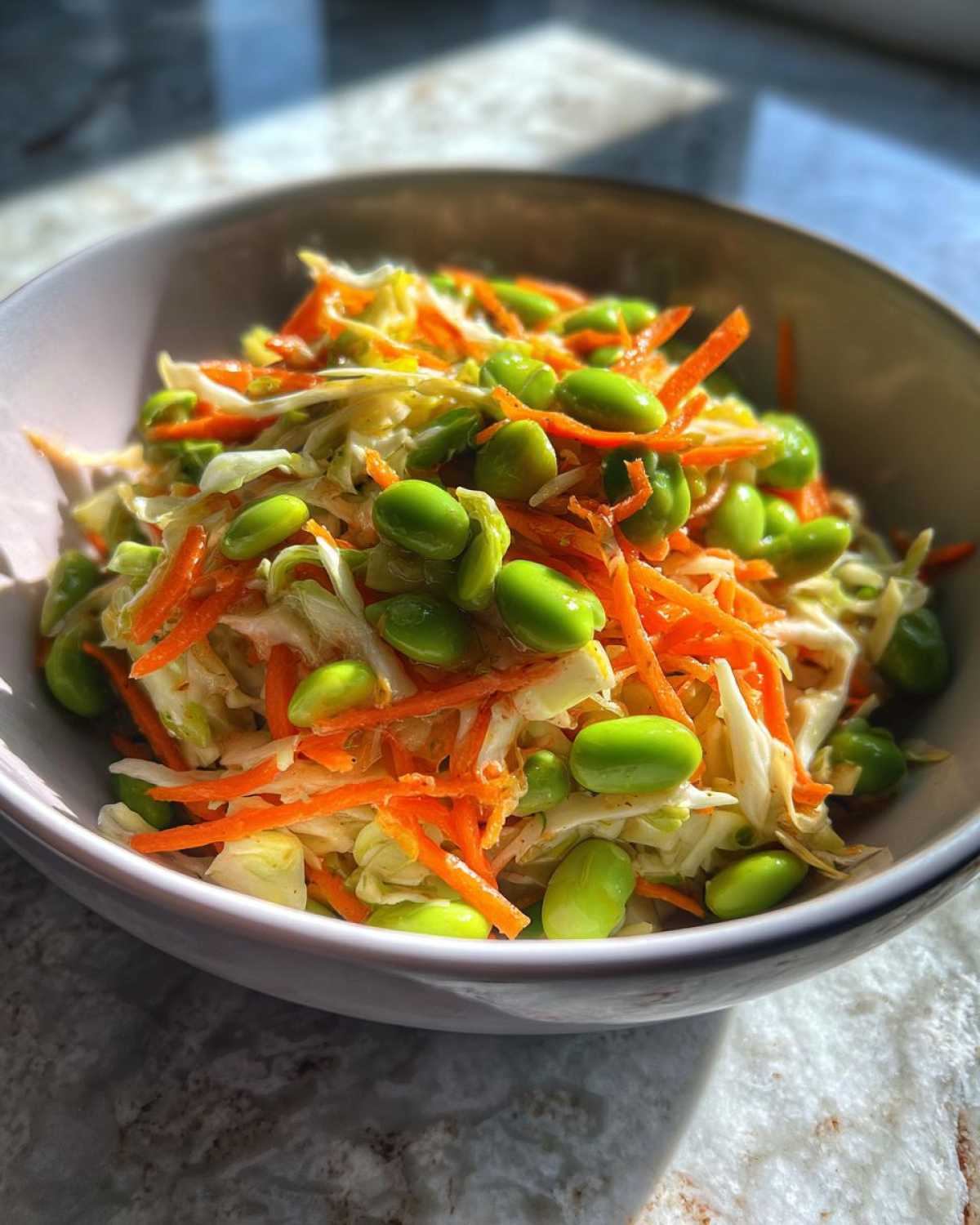Edamame and Cabbage Winter Slaw (Vegan) - detail 1