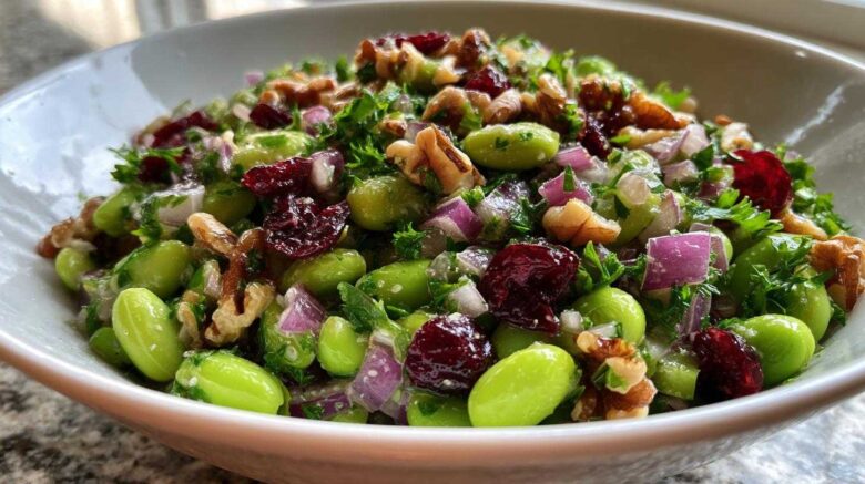 Edamame and Cranberry Winter Salad