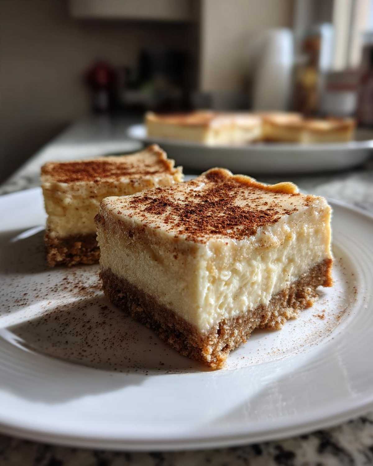 Eggnog Cheesecake Bars - detail 3