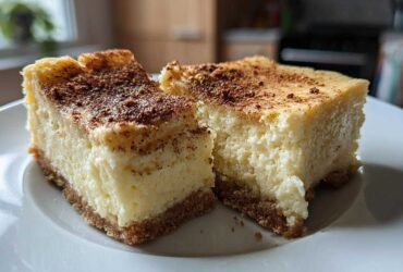 Eggnog Cheesecake Bars