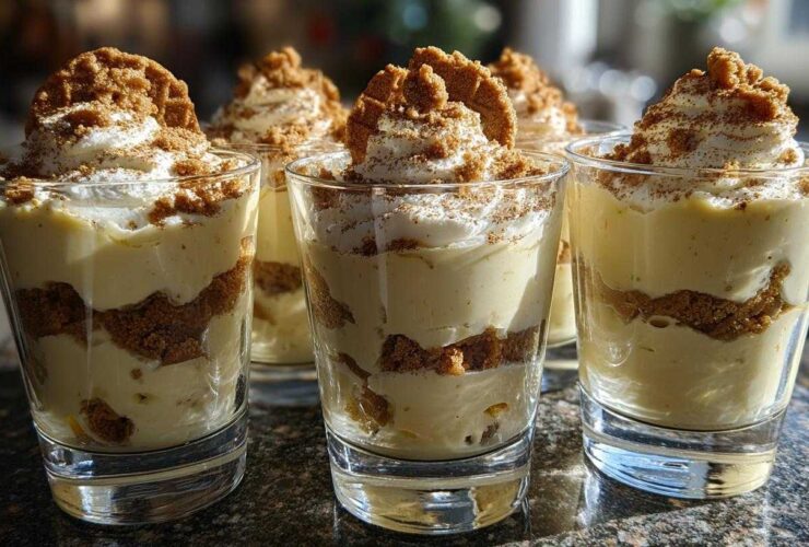 Eggnog Pudding Parfaits