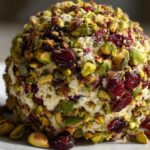 Festive Cheese Ball with Pistachios and Cranberries
