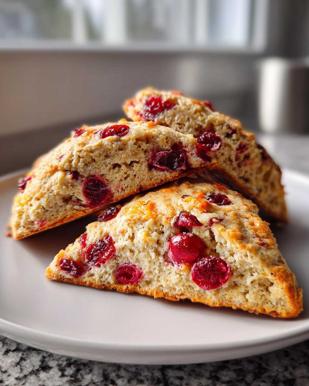 Festive Cranberry Orange Scones - detail 2
