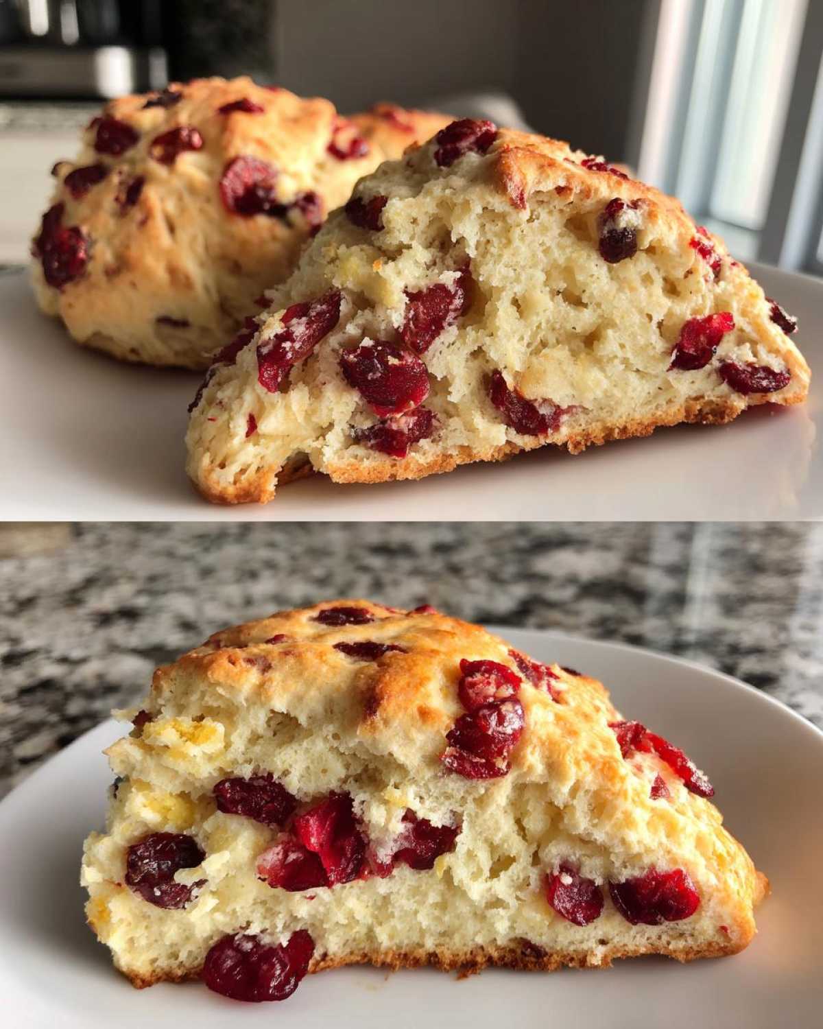 Festive Cranberry Orange Scones - detail 3