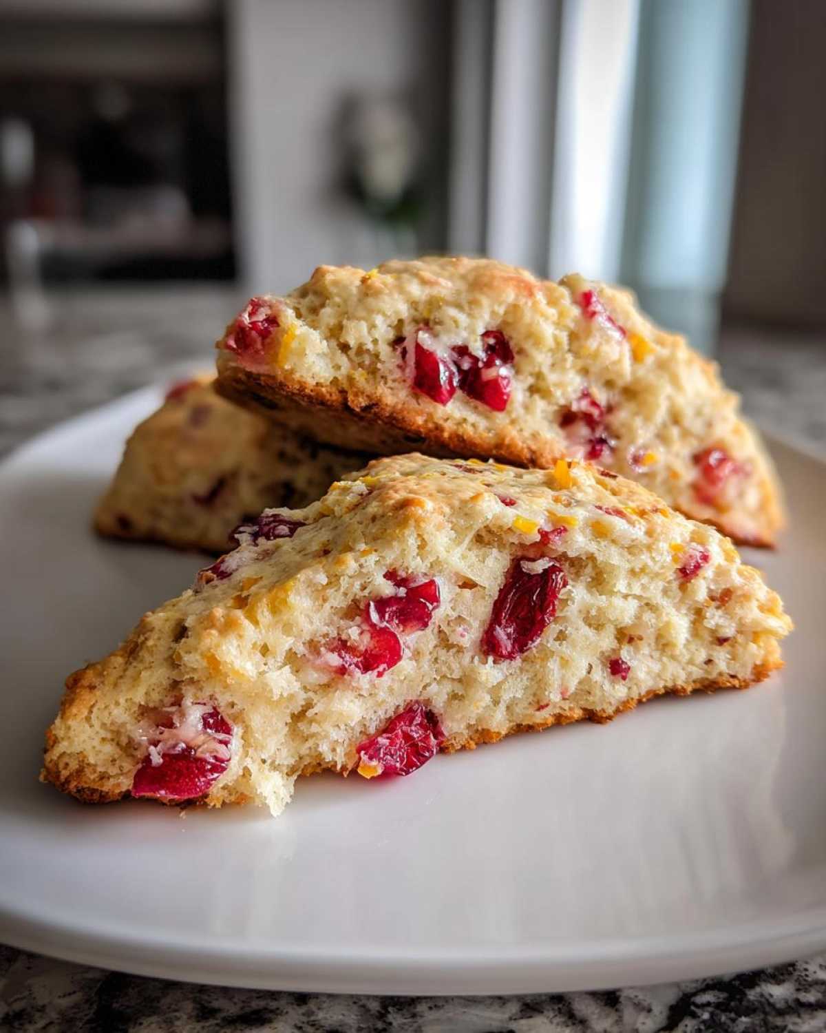 Festive Cranberry Orange Scones - detail 4