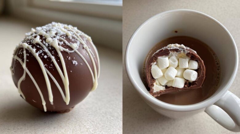 Festive Hot Chocolate Bombs