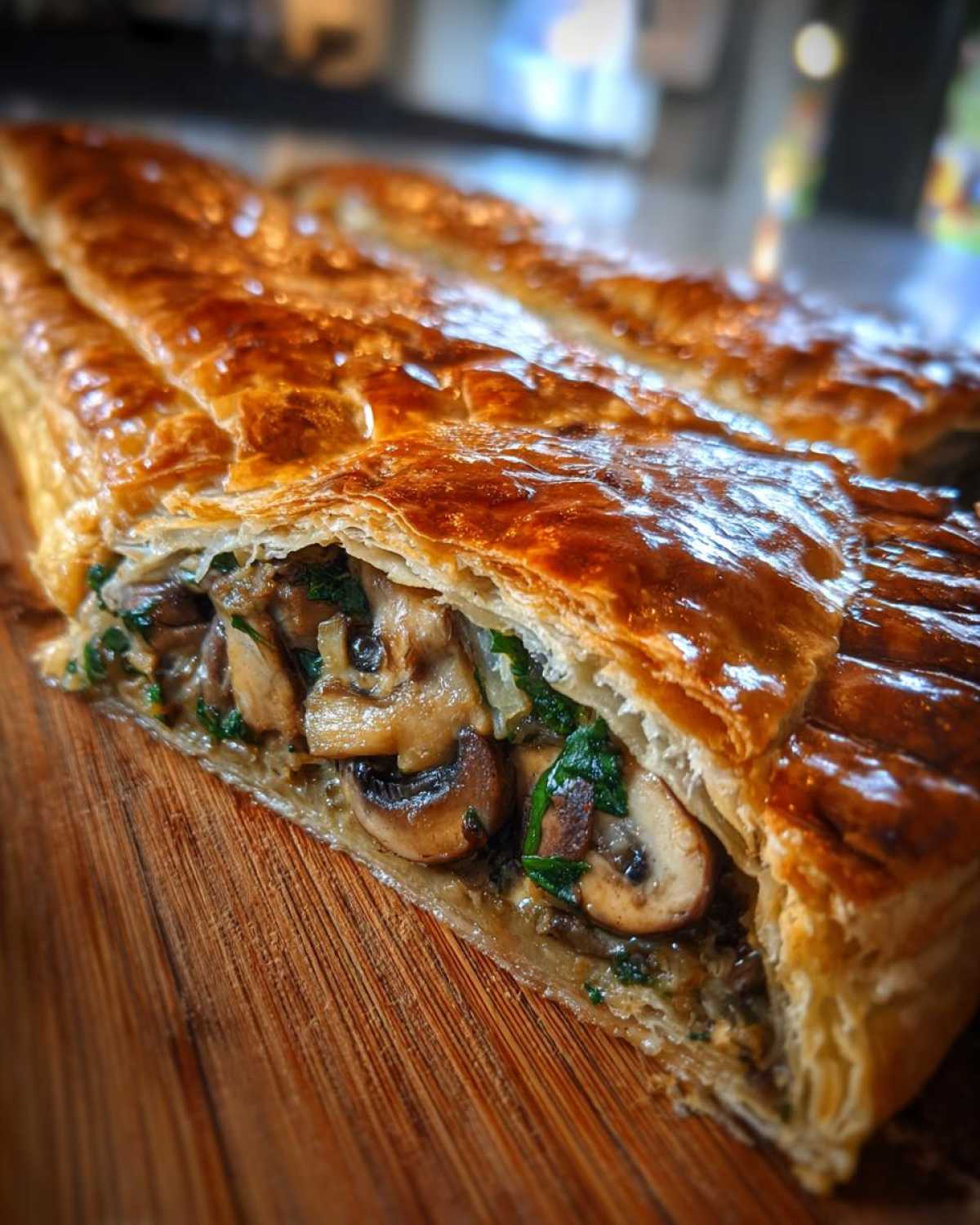 Festive Mushroom Wellington - detail 4