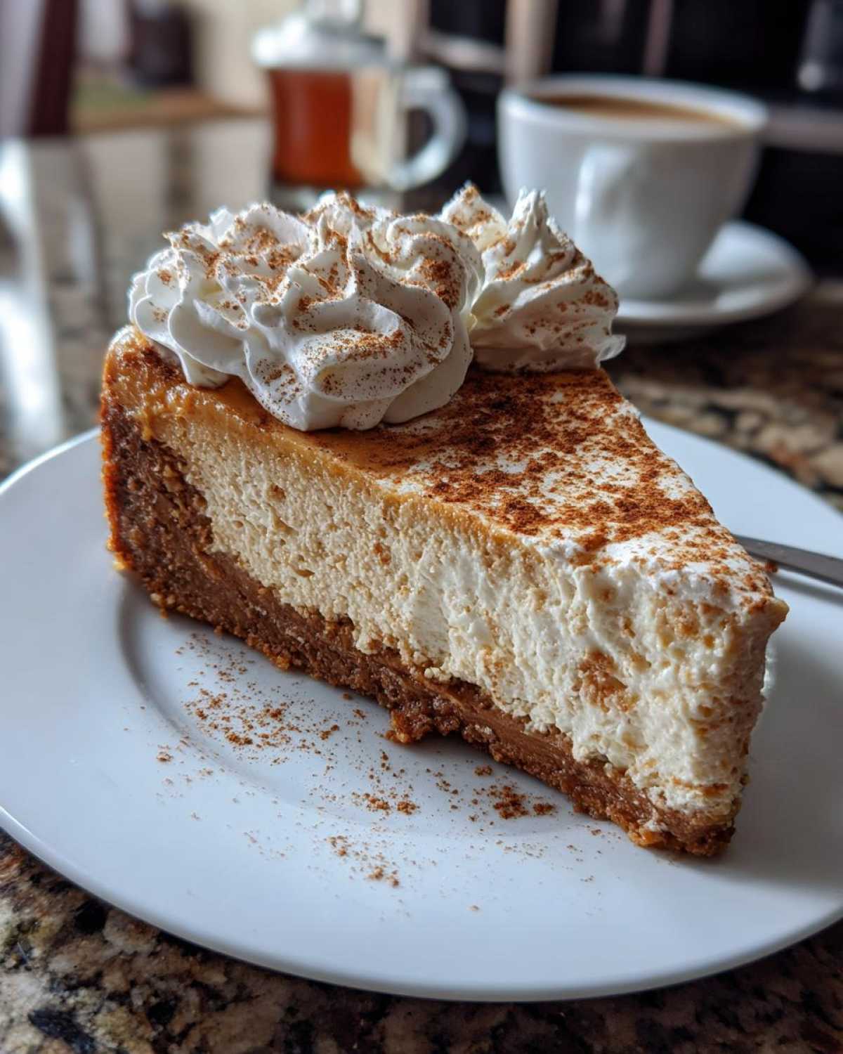 Gingerbread Latte Cheesecake - detail 1