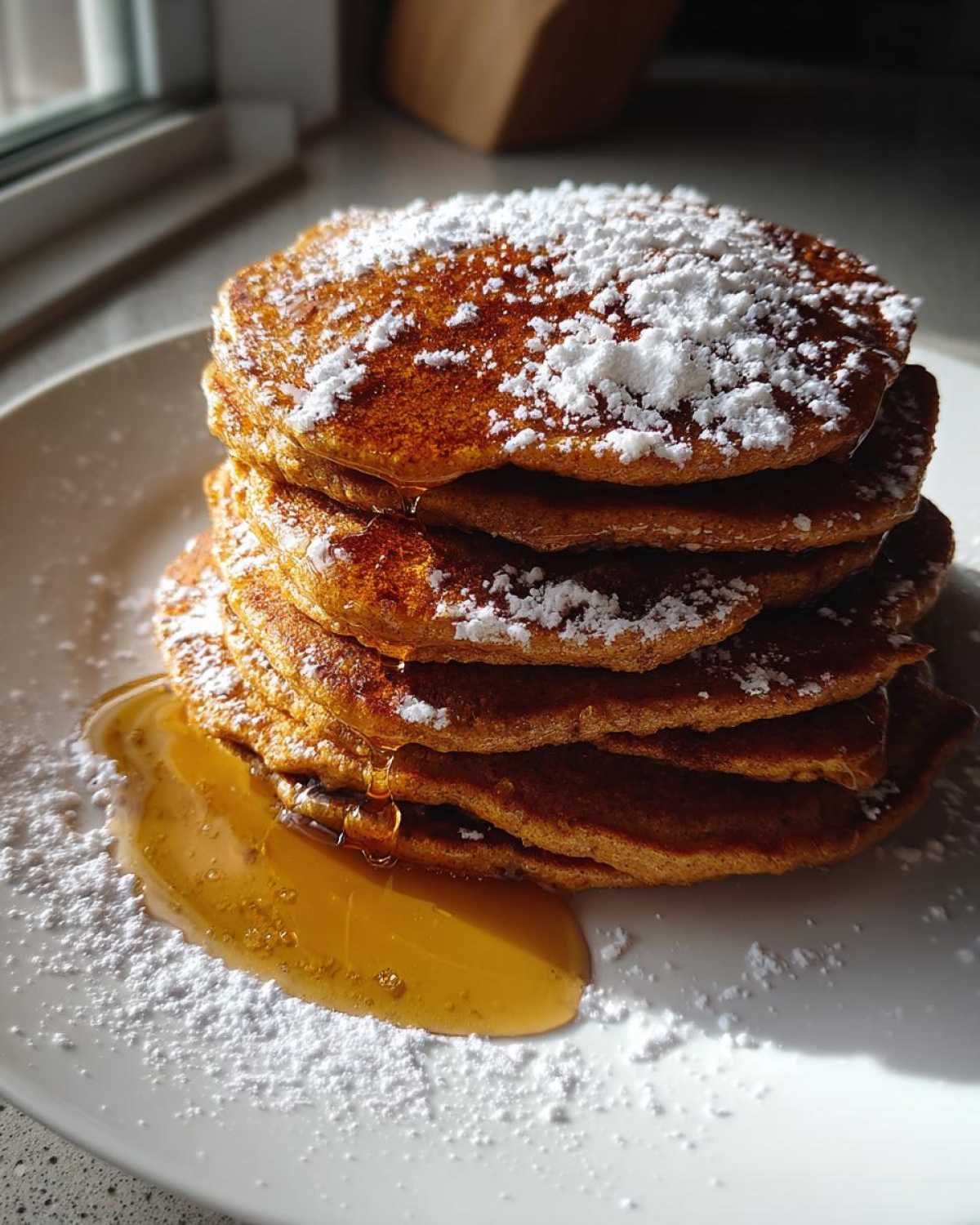 Gingerbread Pancake Stacks - detail 1