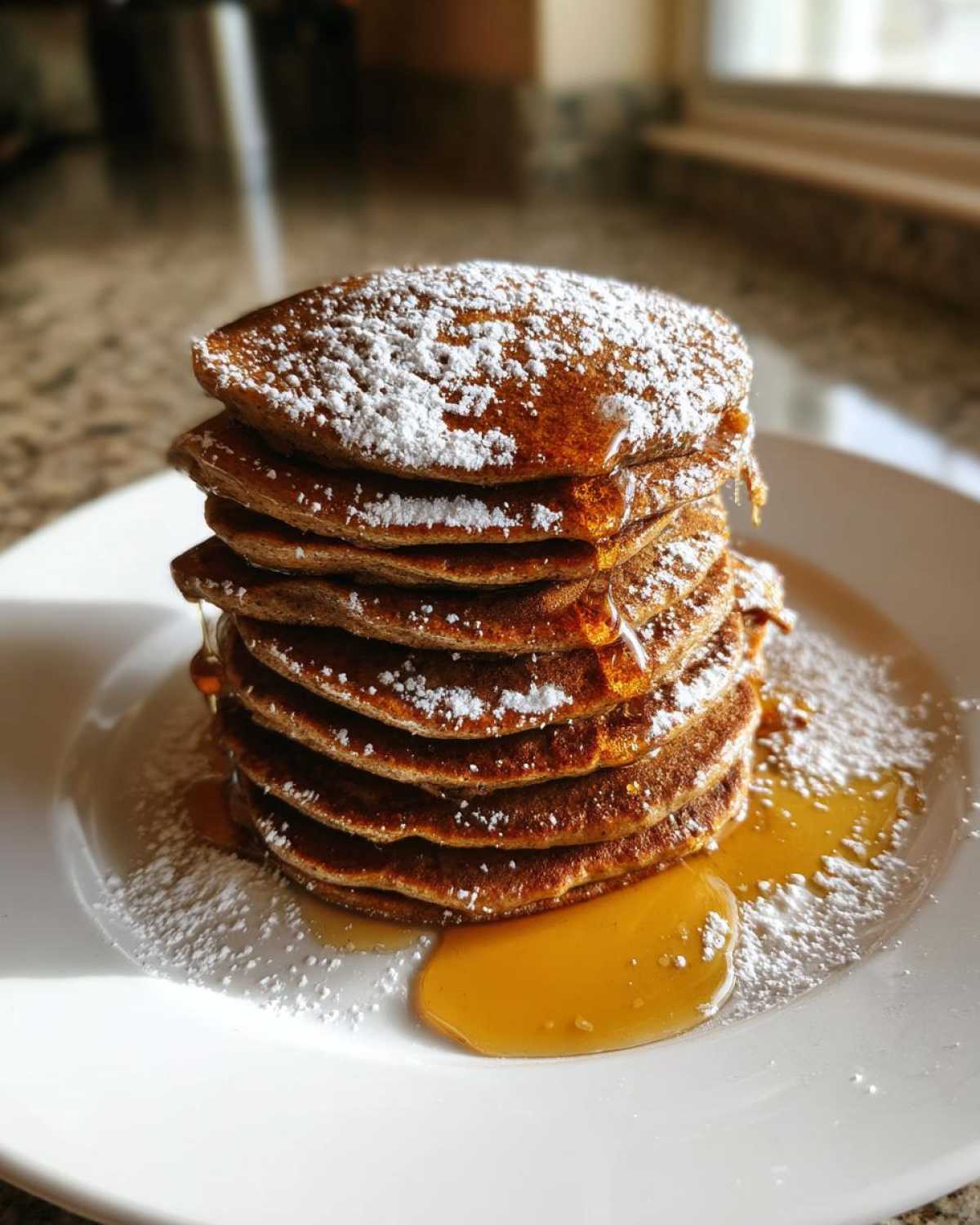 Gingerbread Pancake Stacks - detail 2