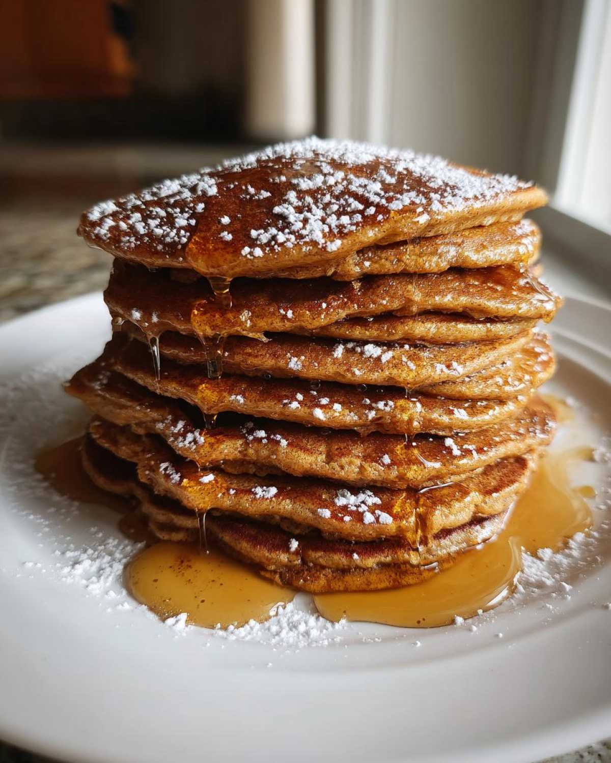 Gingerbread Pancake Stacks - detail 3