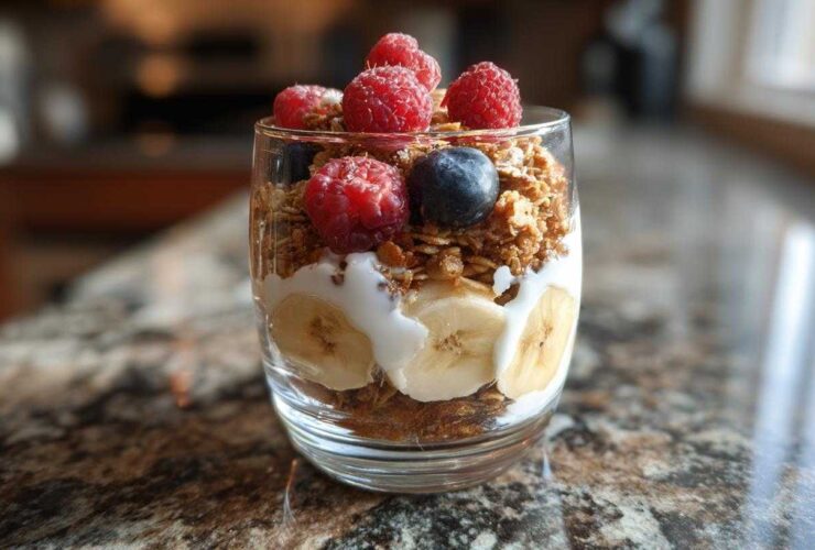 Gingerbread Spice Granola Parfait