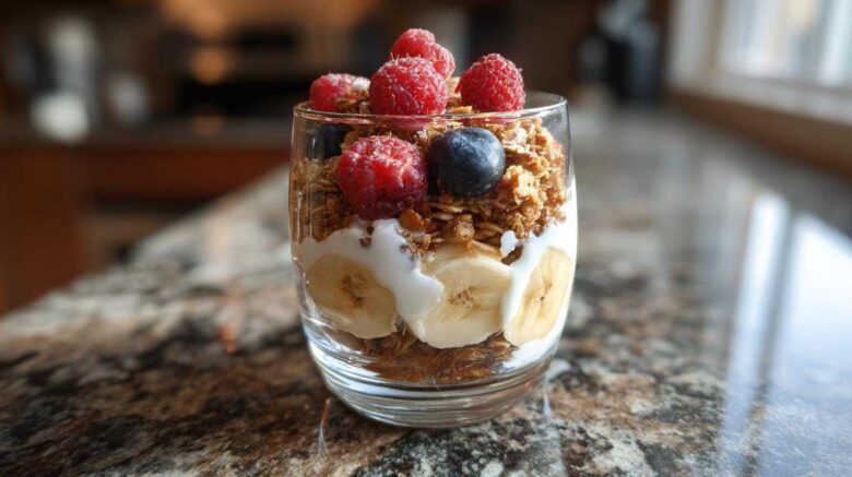 Gingerbread Spice Granola Parfait