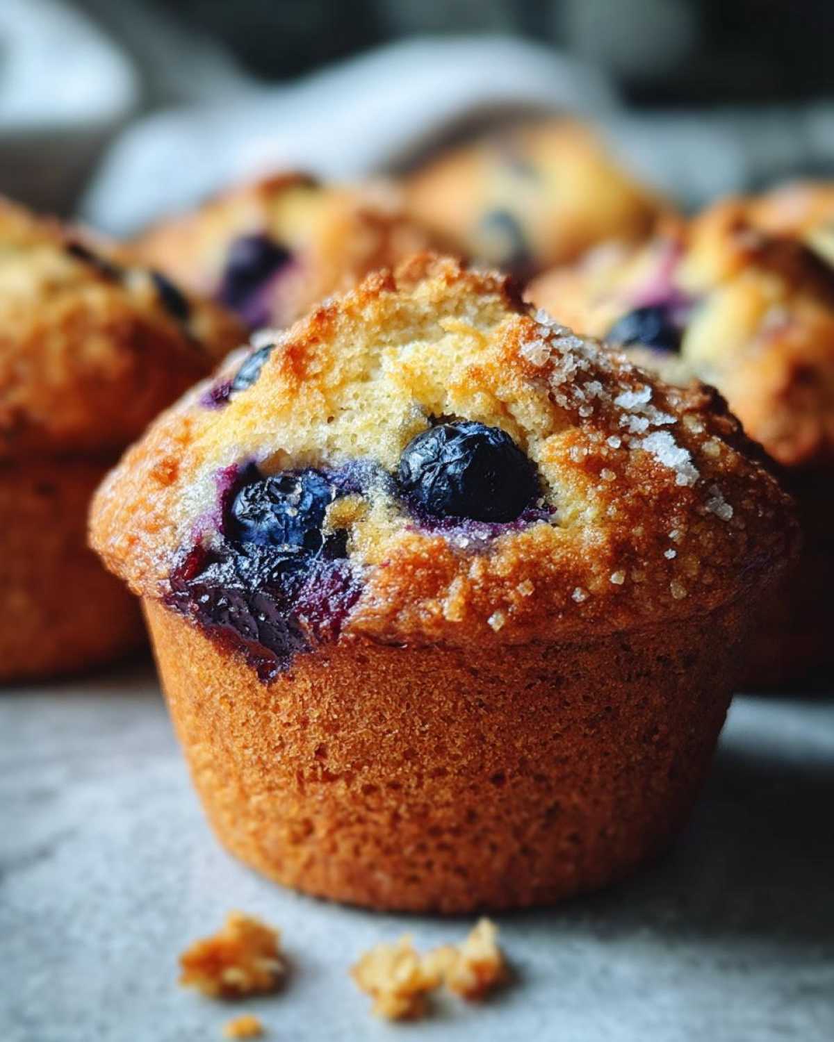 Gluten-free blueberry muffins - detail 2