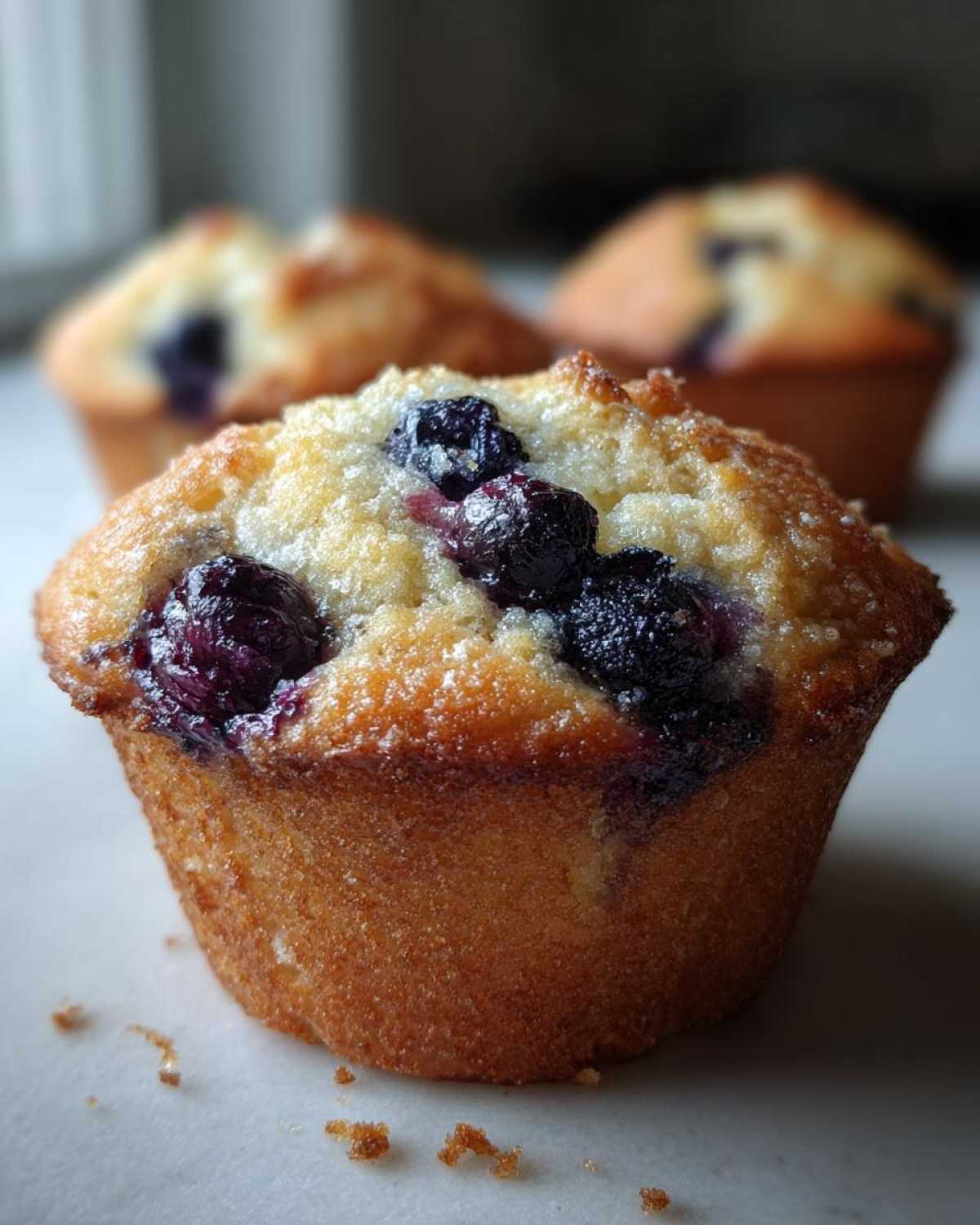 Gluten-free blueberry muffins - detail 3