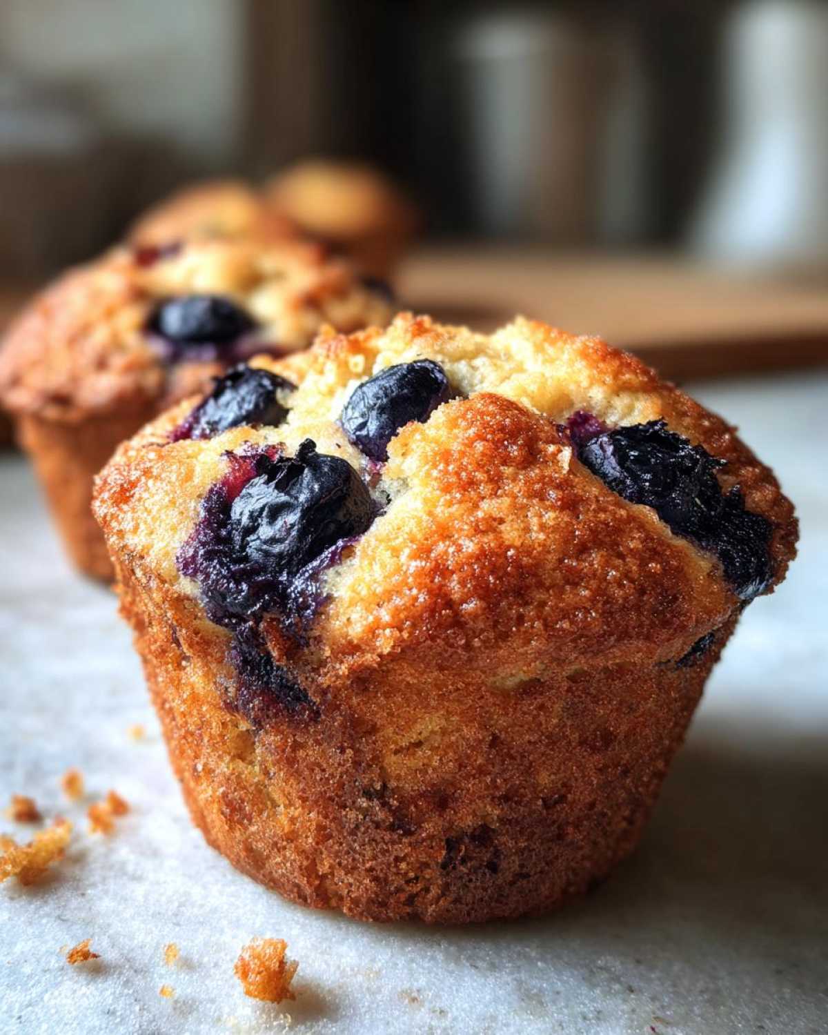 Gluten-free blueberry muffins - detail 4