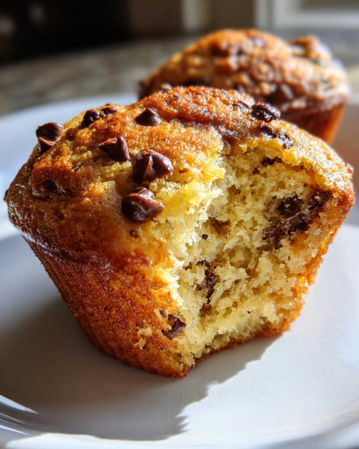 Gluten-free chocolate chip muffins - detail 1