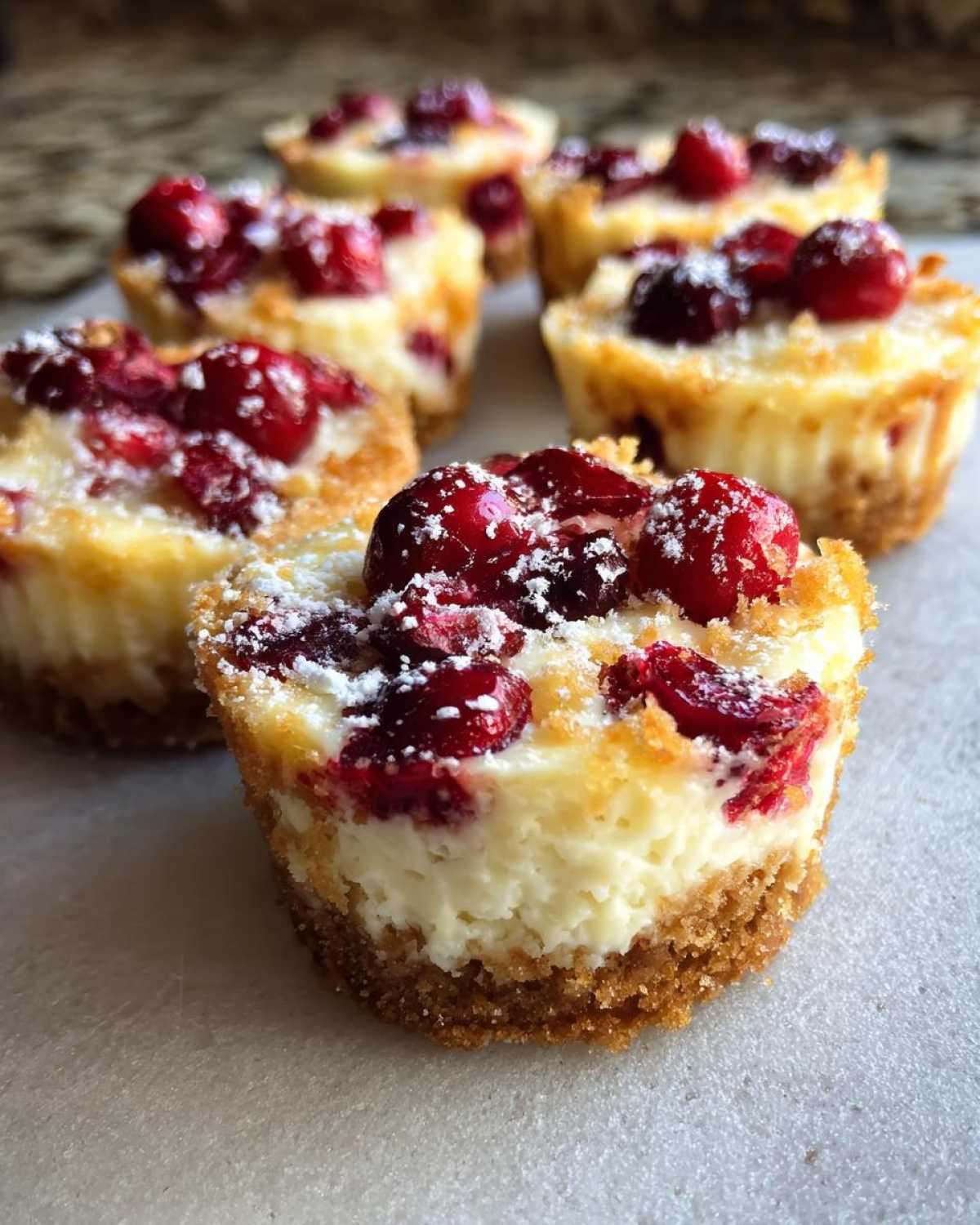 Greek Yogurt Cranberry Cheesecake Bites - detail 1