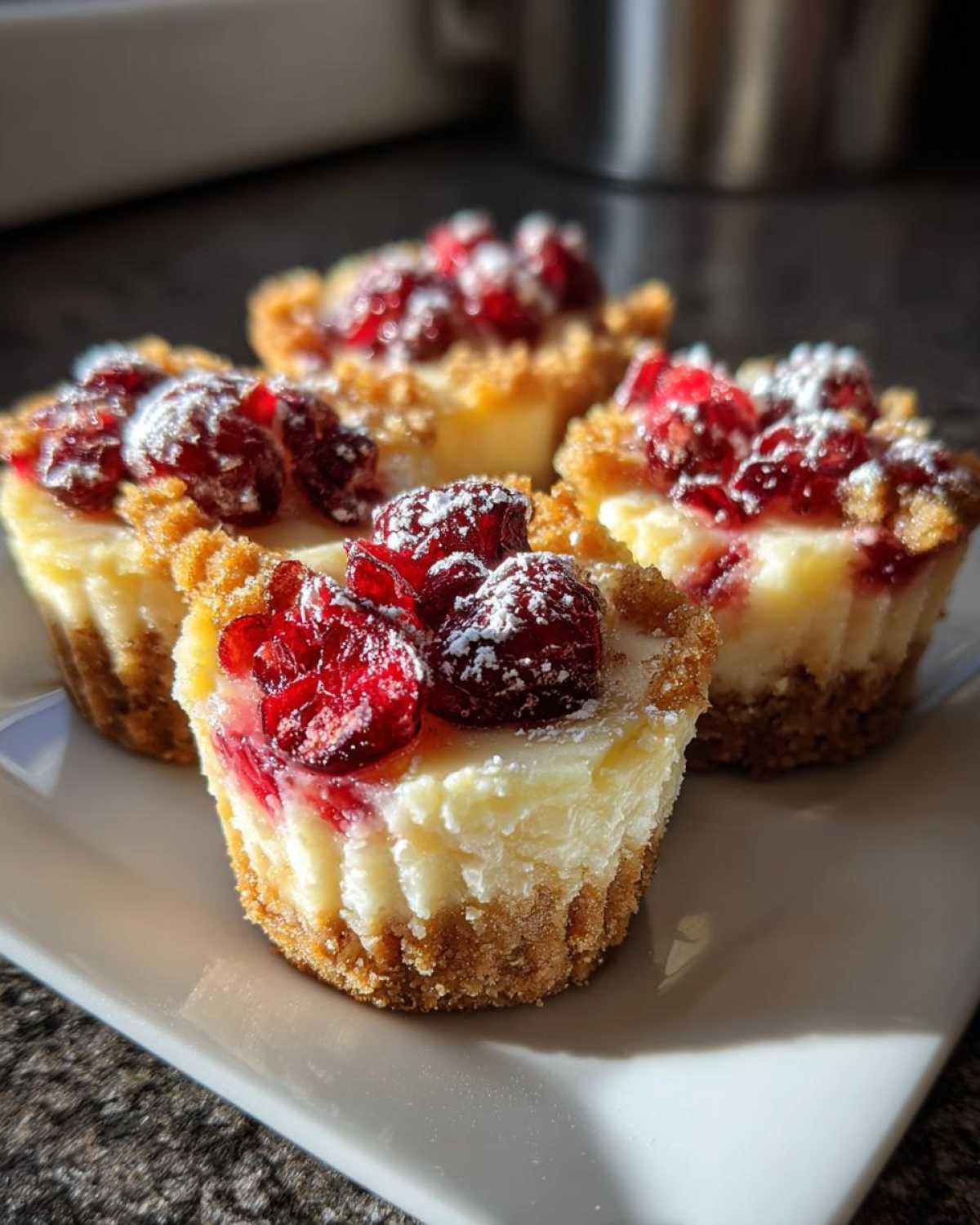 Greek Yogurt Cranberry Cheesecake Bites - detail 2