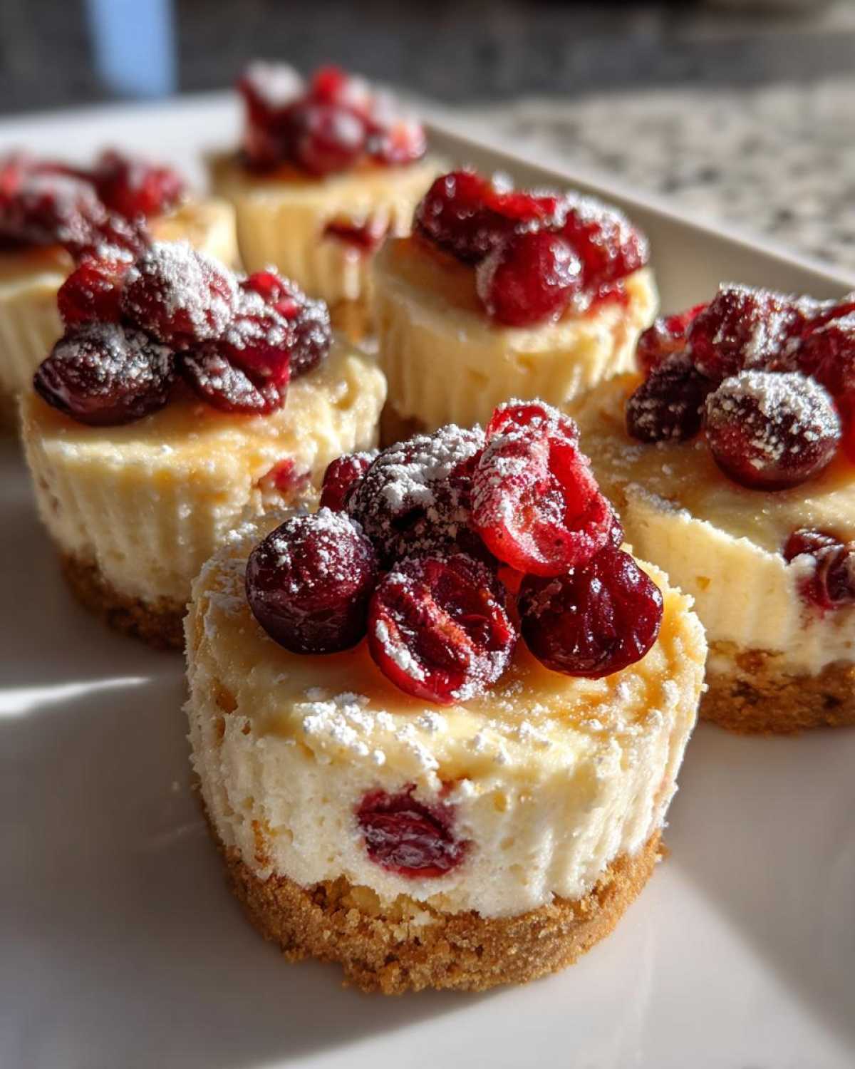 Greek Yogurt Cranberry Cheesecake Bites - detail 3