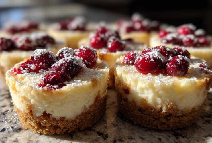 Greek Yogurt Cranberry Cheesecake Bites