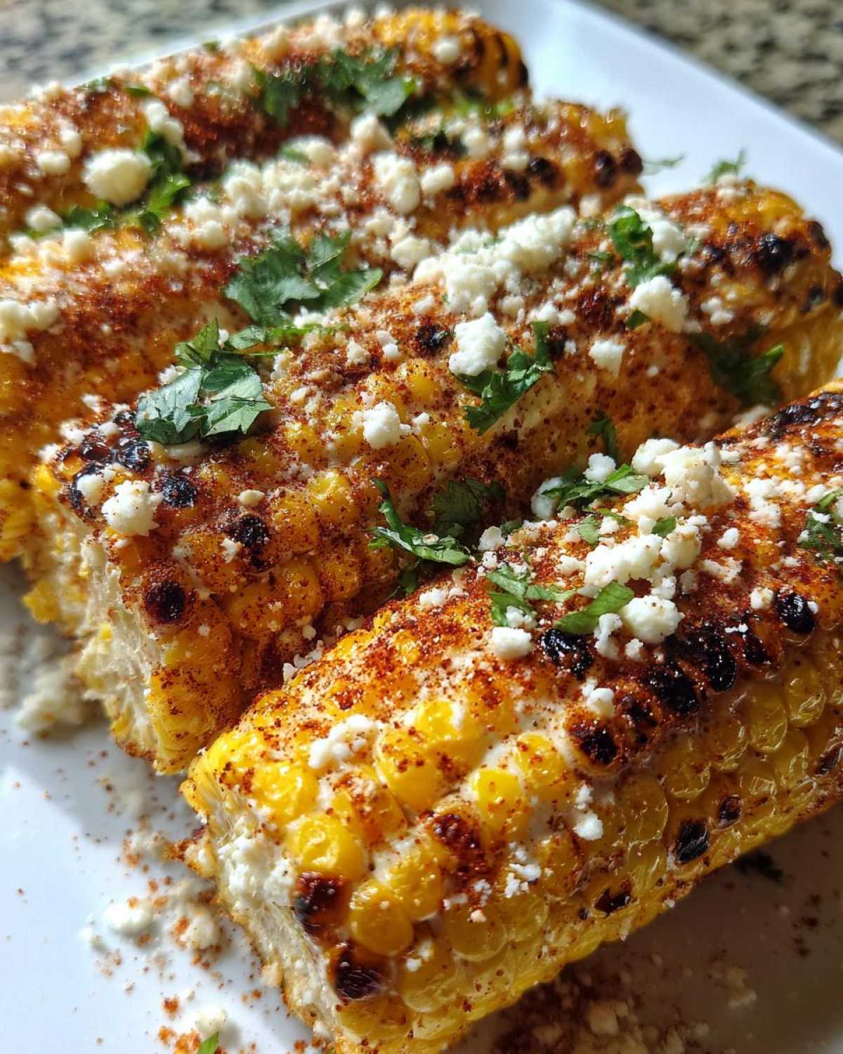Grilled elote - detail 2
