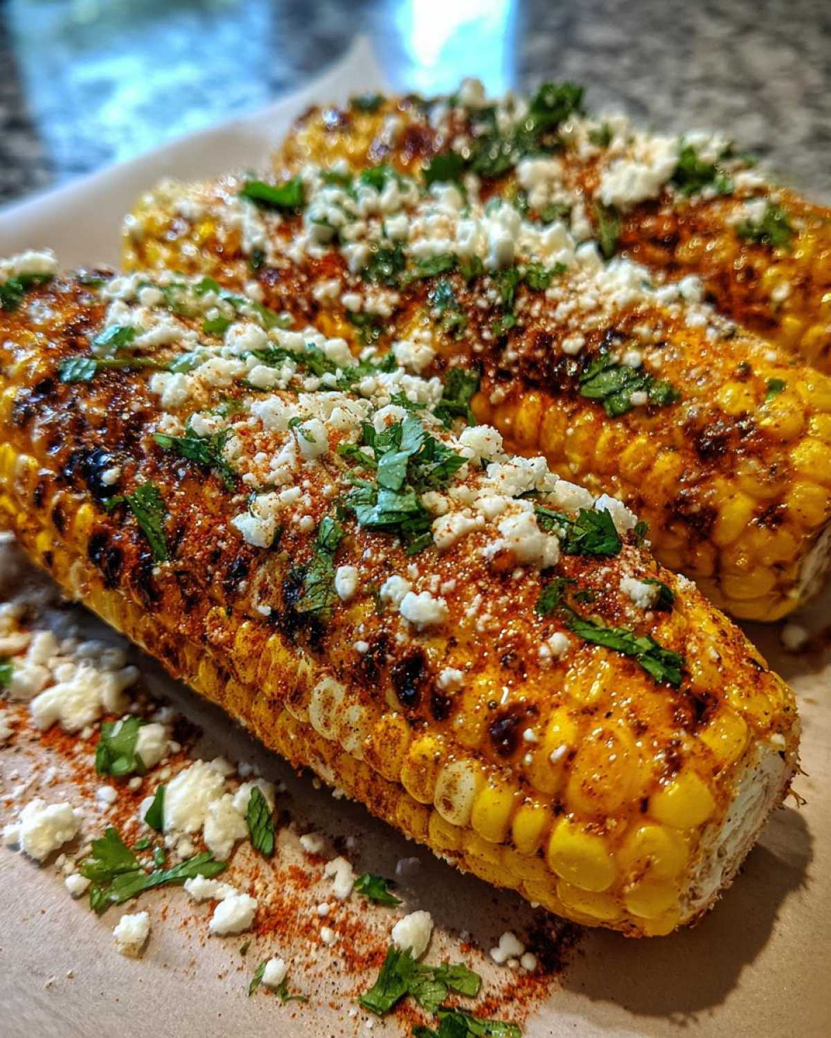 Grilled elote - detail 4