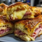 Ham and Cheese Sliders with Cranberry Aioli