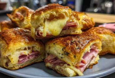Ham and Cheese Sliders with Cranberry Aioli