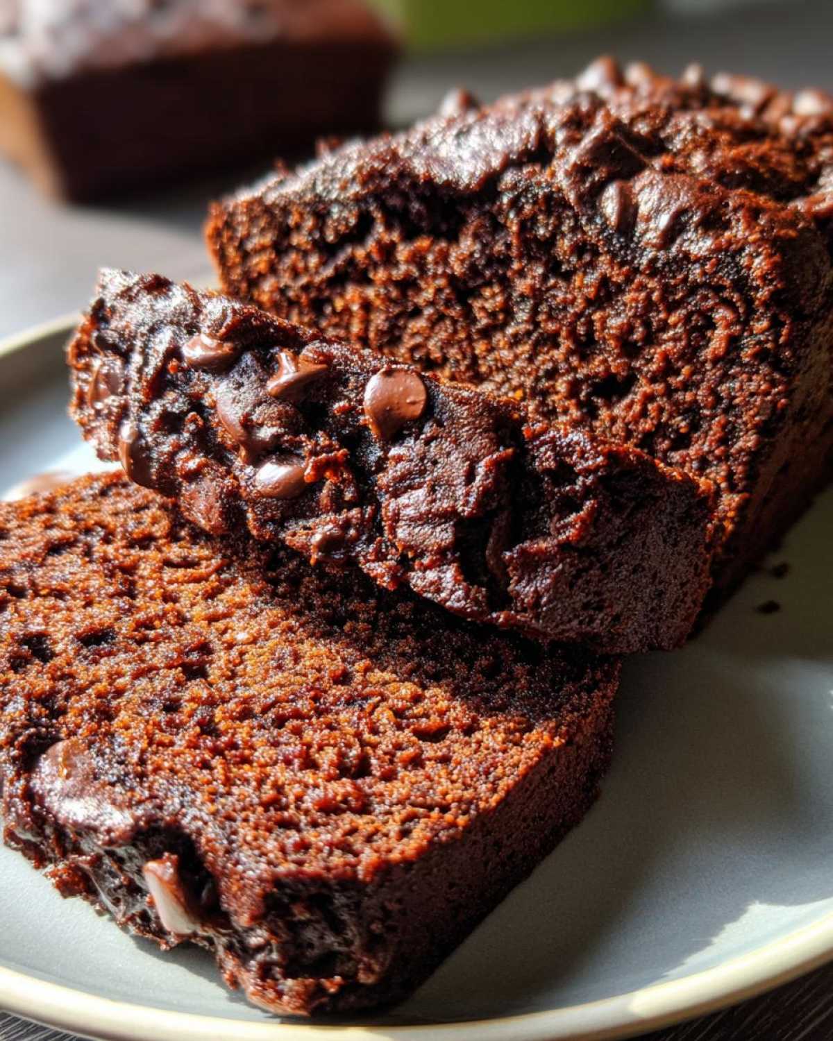 Healthy Double Chocolate Zucchini Bread Gluten Free - detail 1