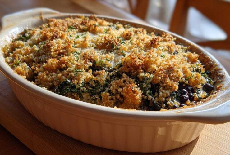 Herbed Quinoa and Spinach Casserole