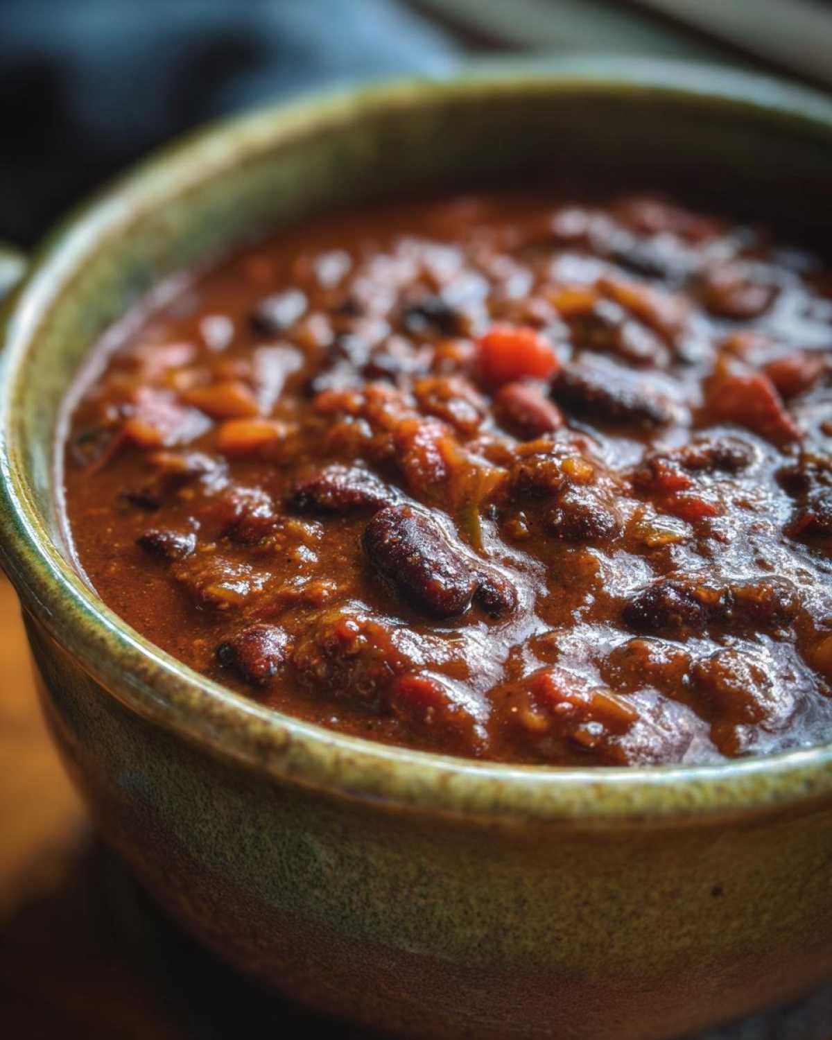 Holiday Chili with Chocolate and Peppers - detail 2