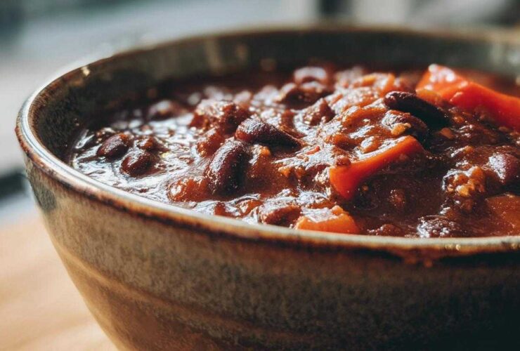 Holiday Chili with Chocolate and Peppers