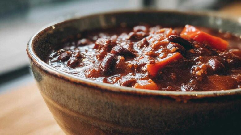 Holiday Chili with Chocolate and Peppers
