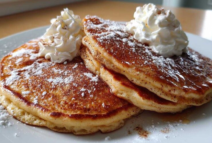 Holiday Eggnog Pancakes